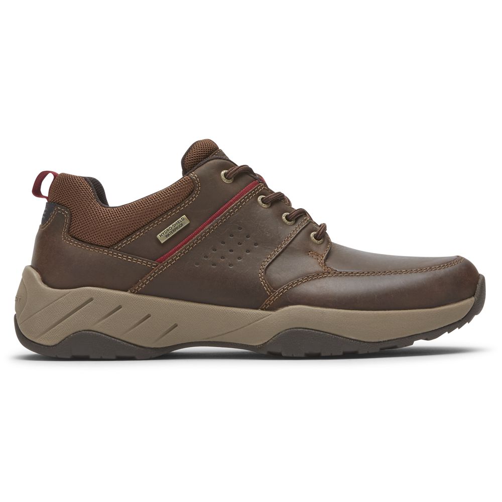 Rockport Men's Xcs Spruce Peak Waterproof Lace-Up Walking Shoes - Brown - USA (0524XGYRS)